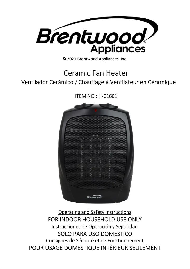 Imagen de la primera página del manual del dispositivo H-C1601