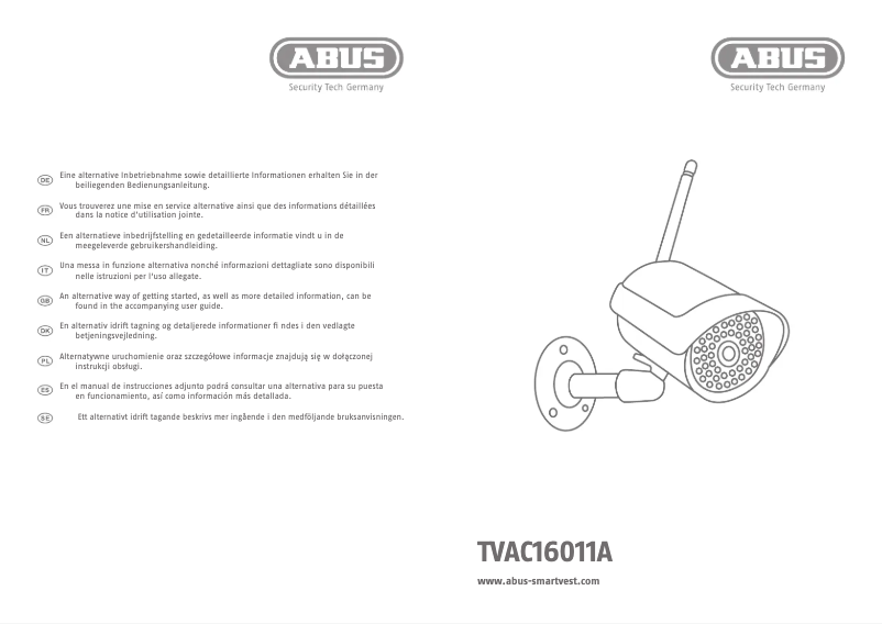 Página 1 del manual Manual de usuario Abus TVAC16011A
