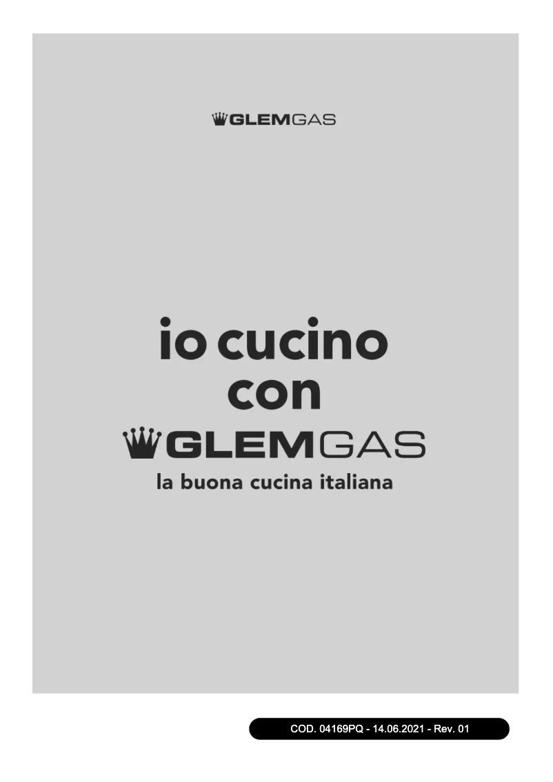 Page n°1 - Manuel utilisateur Glem Gas GV75TXBK