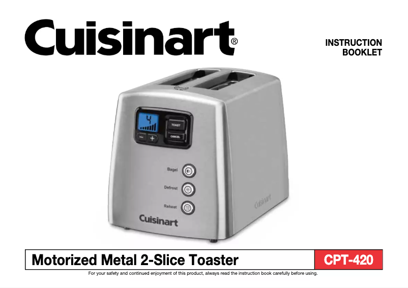 Image de la première page du manuel de l'appareil CPT-420