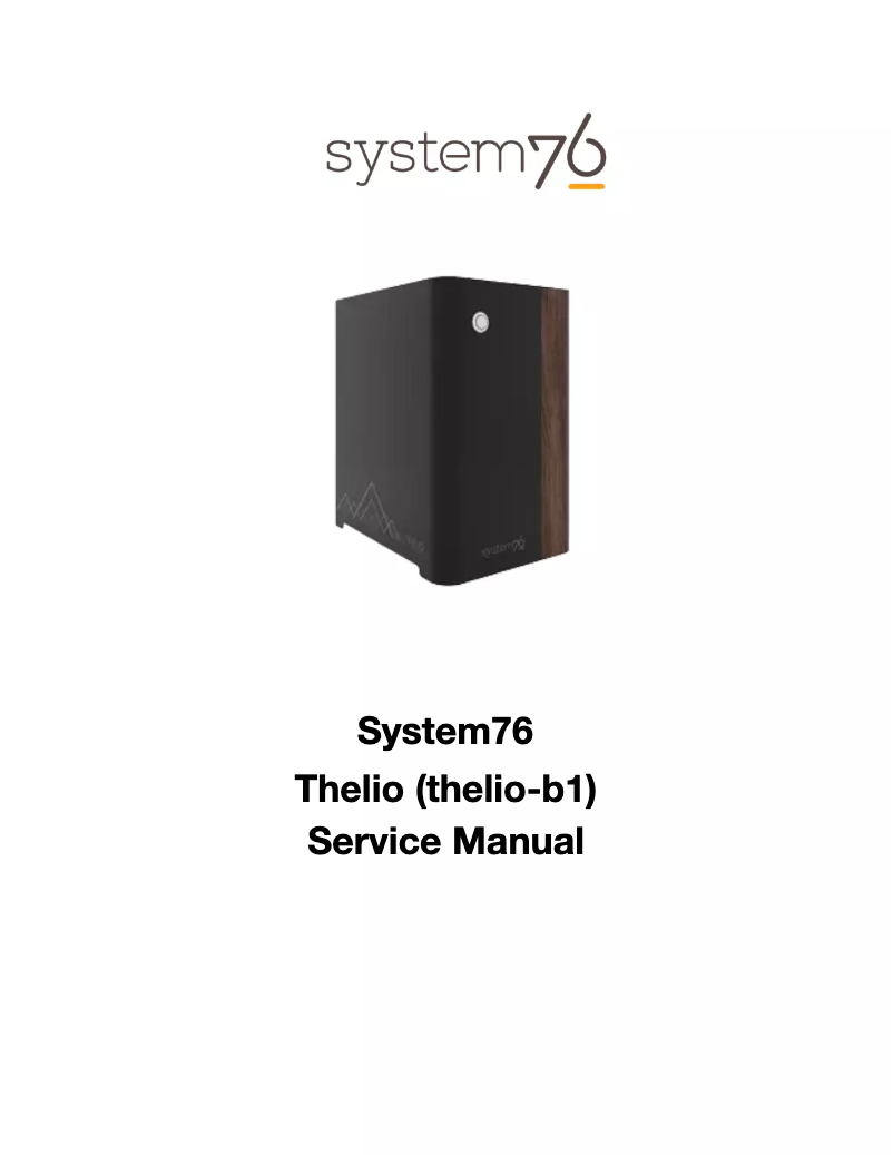 Page n°1 - Manuel utilisateur System76 Thelio