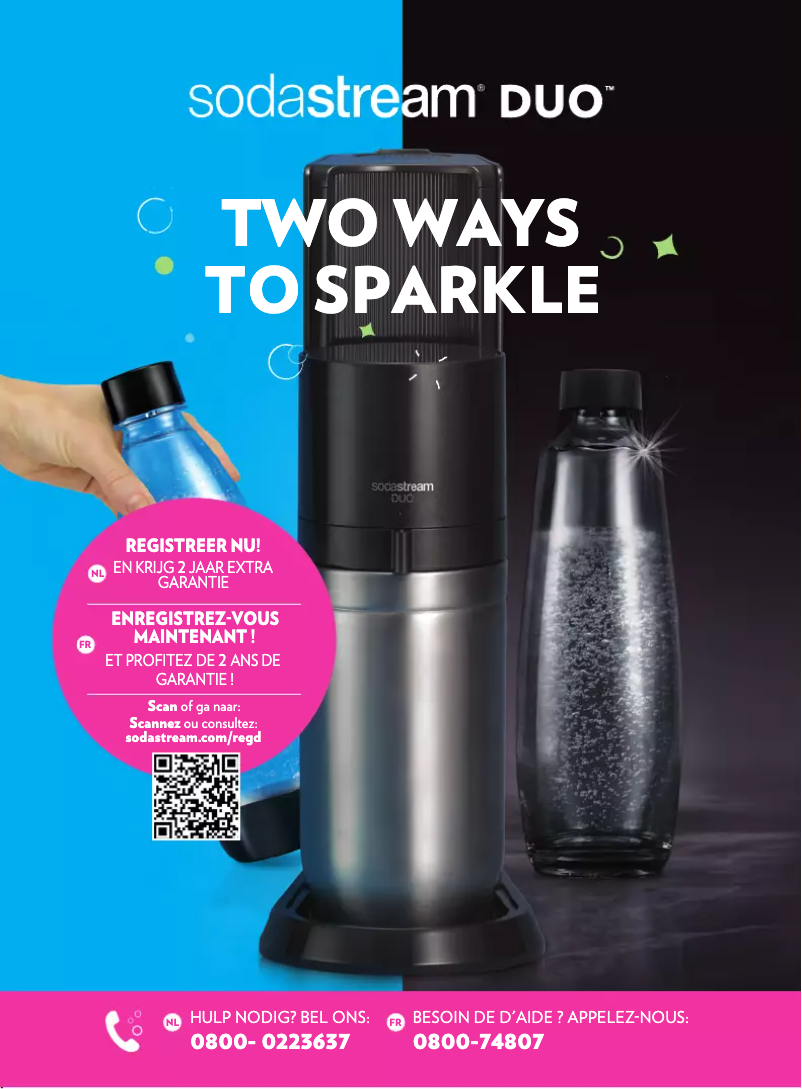 Page n°1 - Manuel utilisateur SodaStream DUO