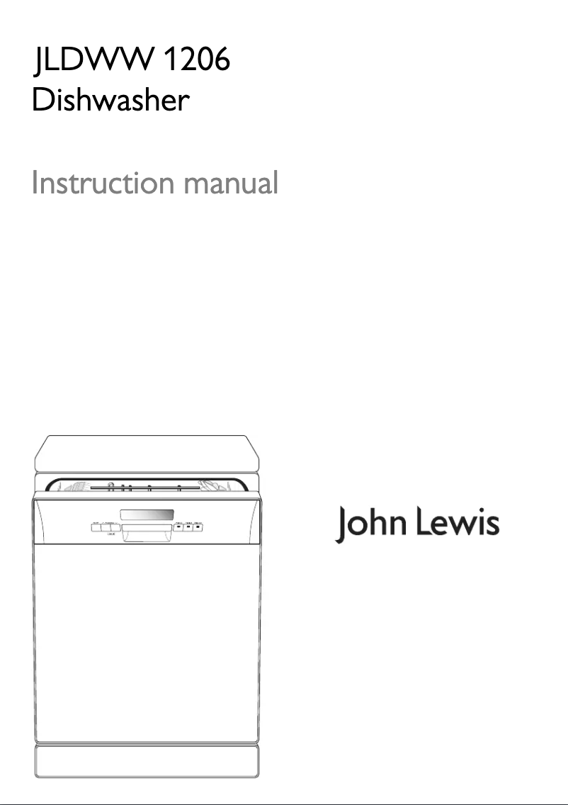 Image de la première page du manuel de l'appareil JLDWW 1206