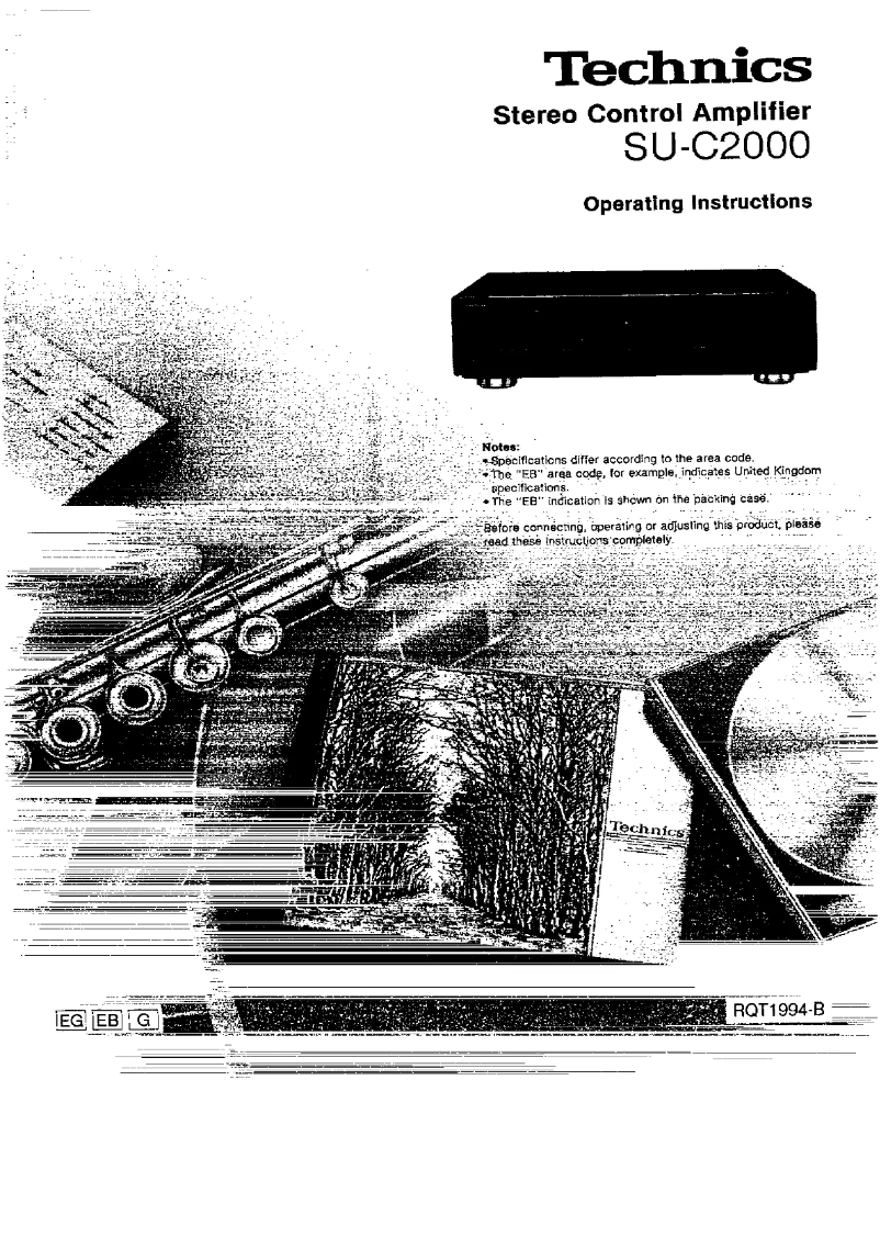 Image de la première page du manuel de l'appareil SU-C2000