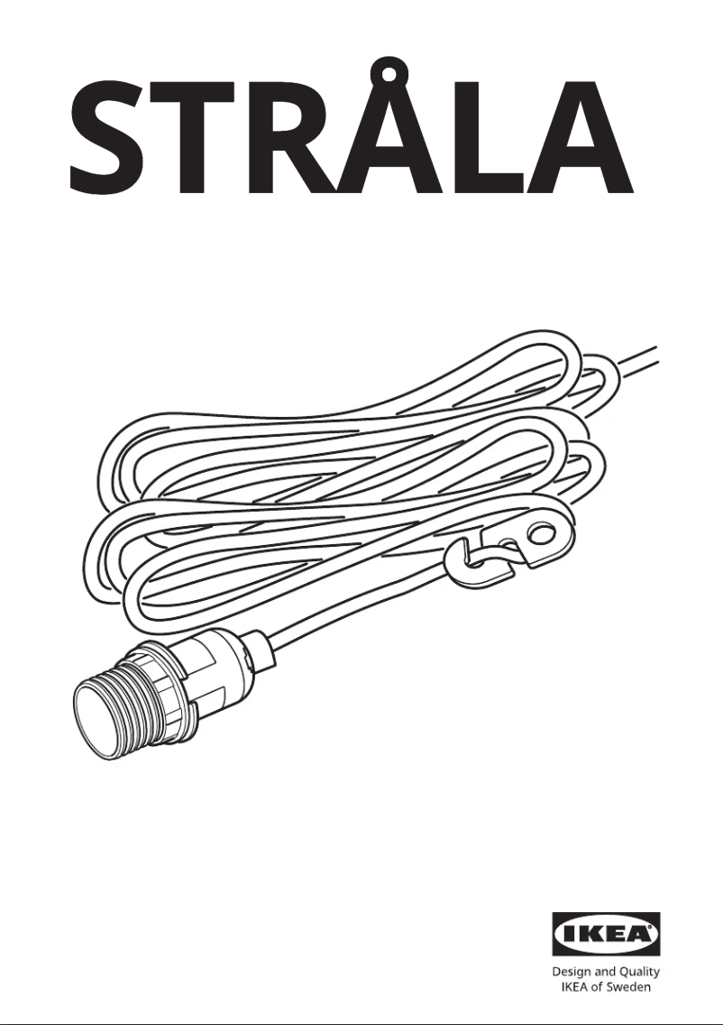 Page 1 de la notice Manuel utilisateur Ikea STRÅLA 703.711.58