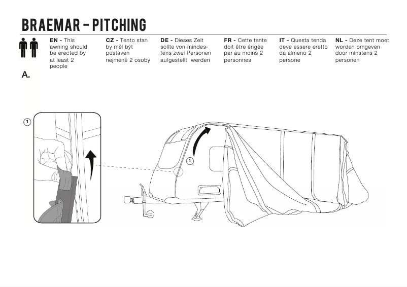 Página 1 del manual Manual de usuario Vango Braemar III 400