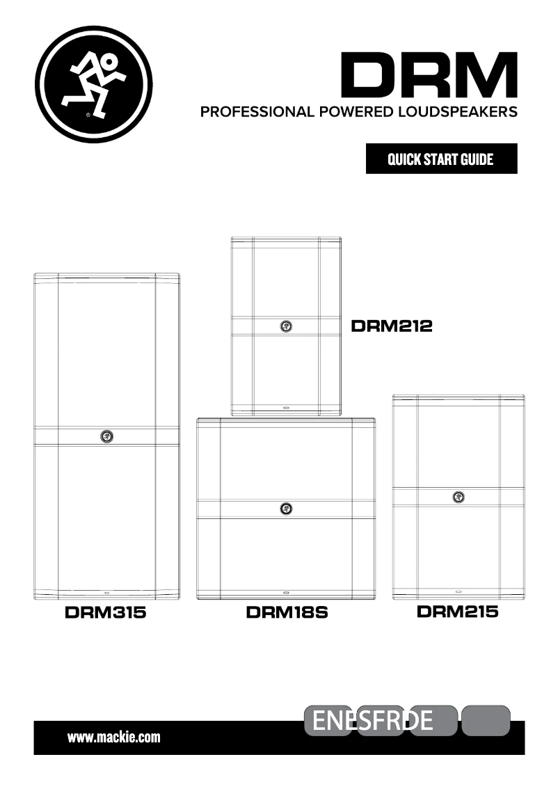 Página 1 del manual Guía de inicio rápido Mackie DRM215