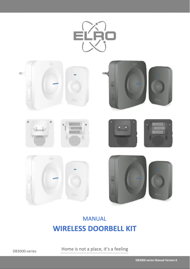 Page 1 of the manual User Manual Elro DB3000PL-P1C1B