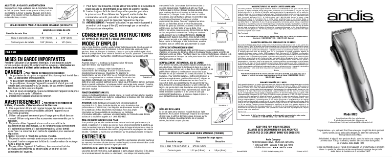 Imagen de la primera página del manual del dispositivo RCC