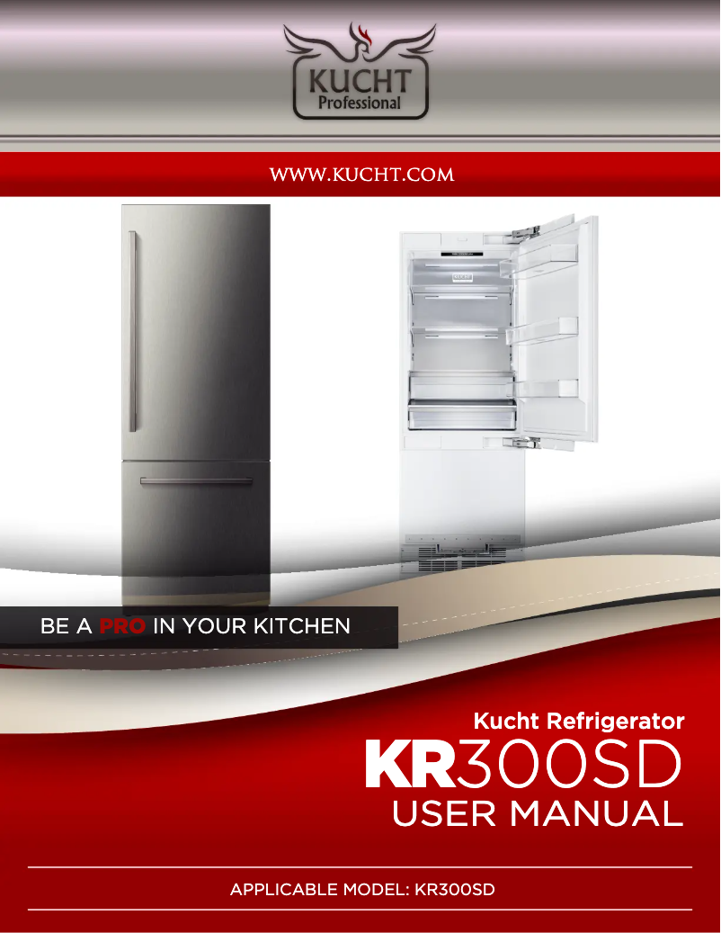 Page 1 de la notice Manuel utilisateur Kucht KR300SD