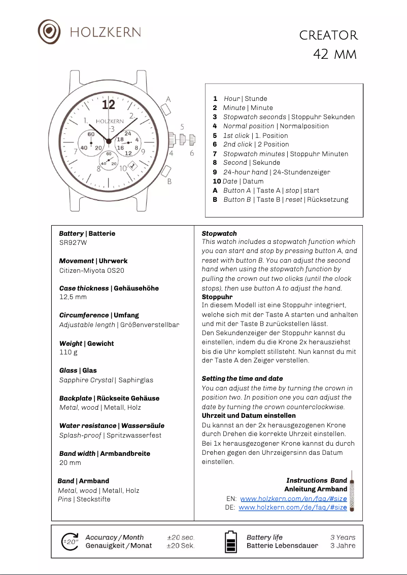 Image de la première page du manuel de l'appareil Ralph