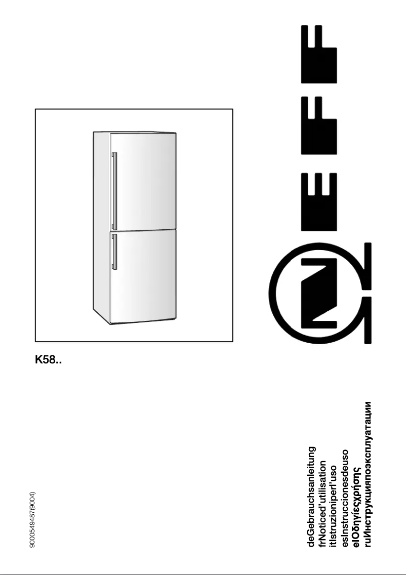 Page n°1 - Manuel utilisateur Neff K5896X4