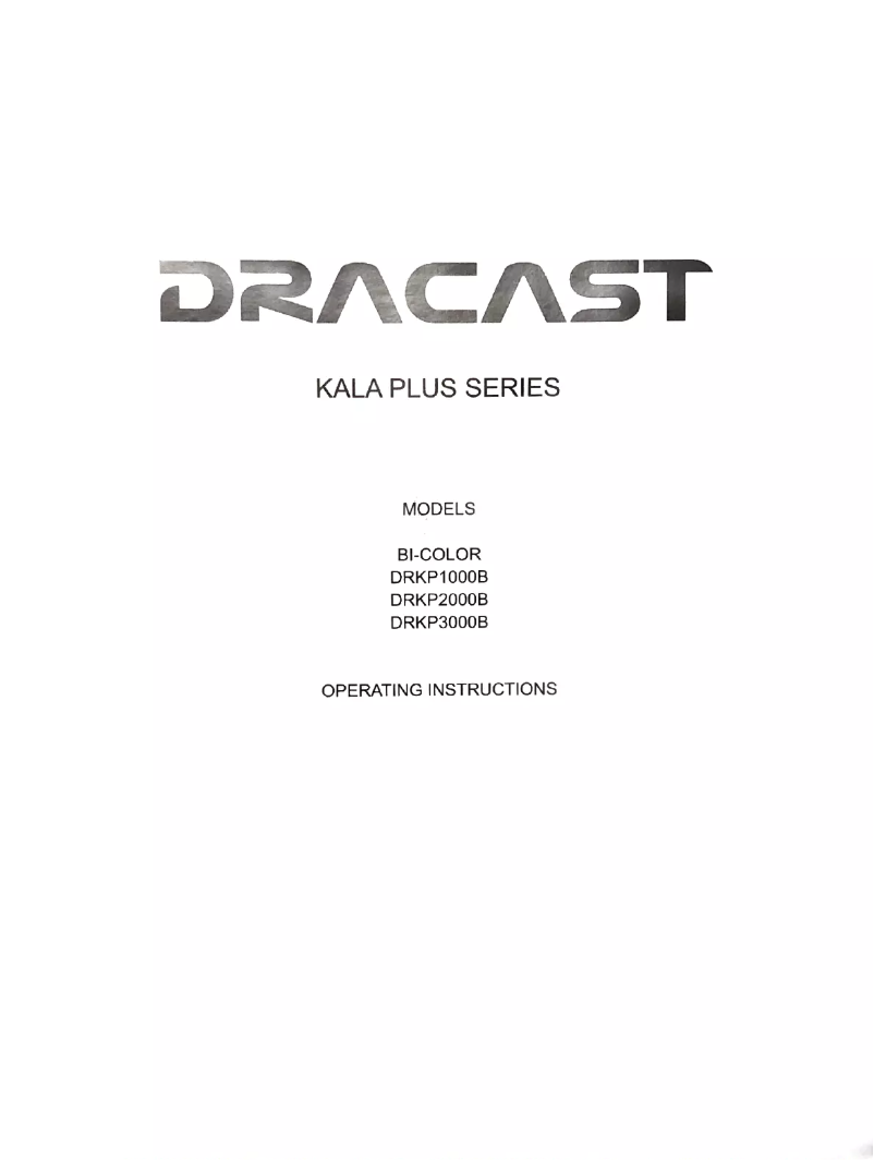 Página 1 del manual Manual de usuario Dracast Kala Plus LED2000