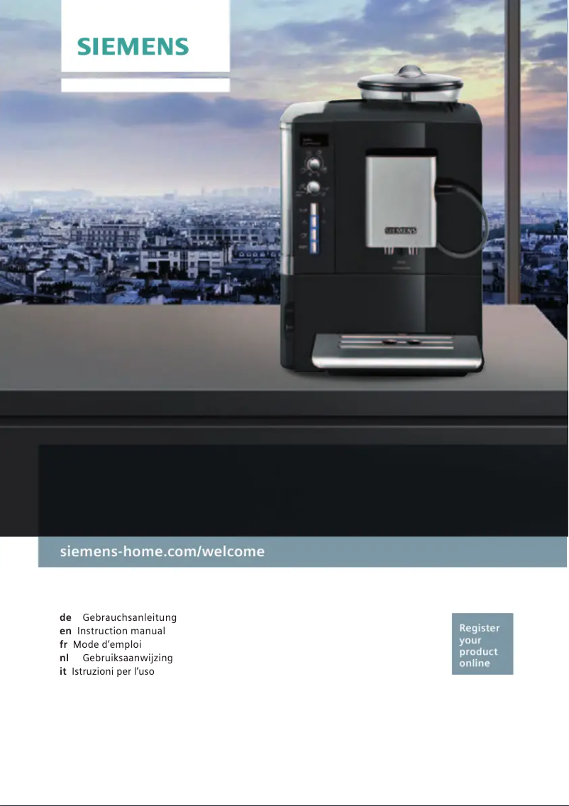 Image de la première page du manuel de l'appareil TE525F19DE