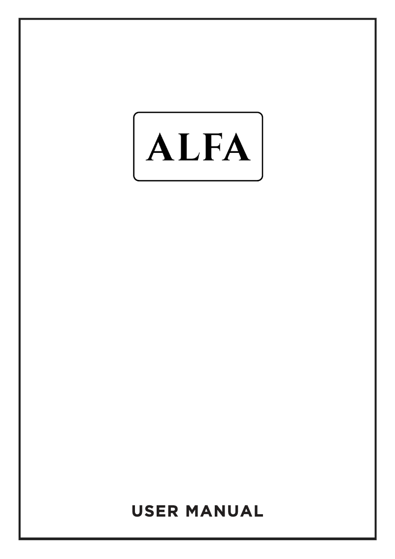 Page n°1 - Manuel utilisateur Alfa Ciao