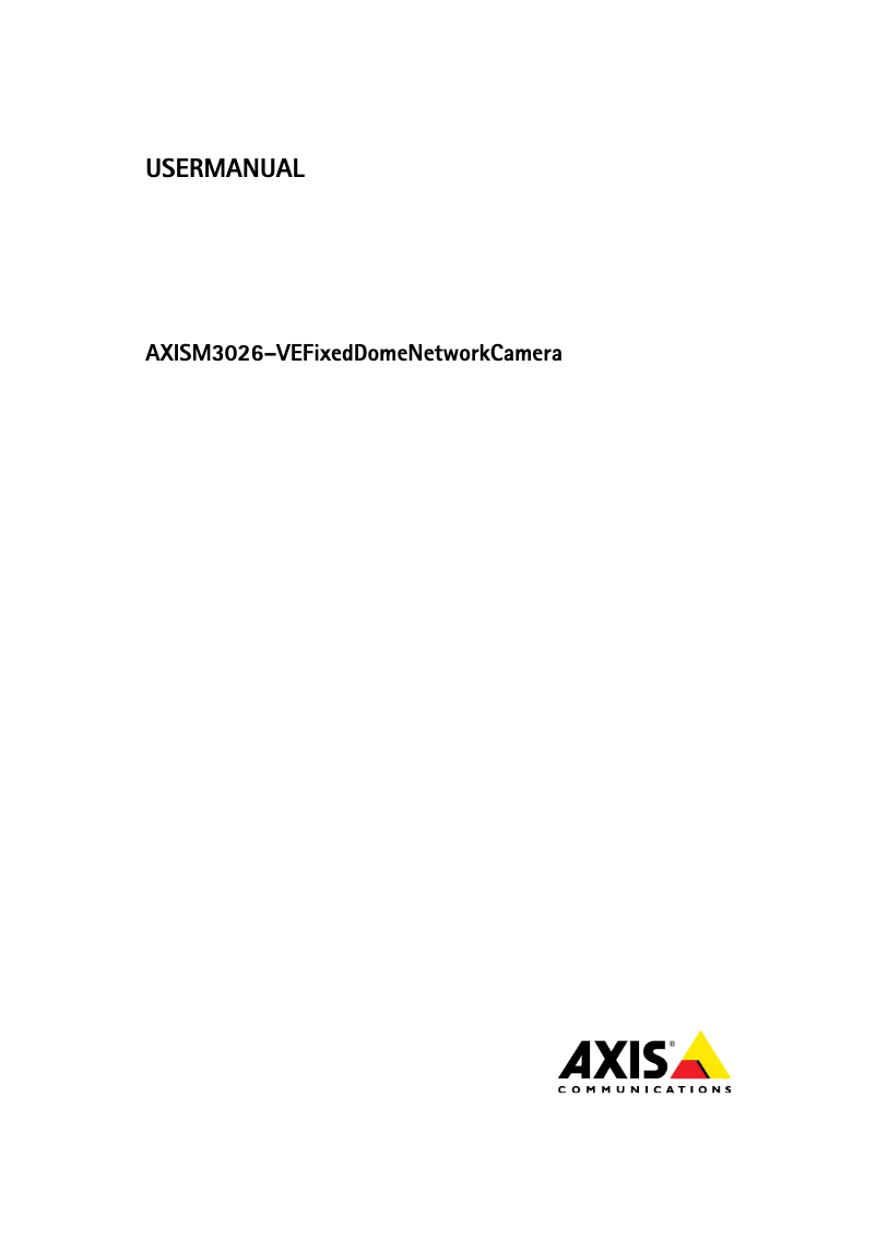 Image de la première page du manuel de l'appareil M3026