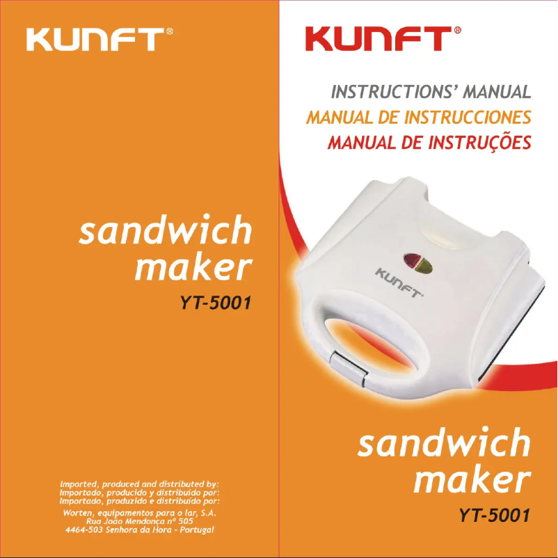 Image de la première page du manuel de l'appareil YT-5001