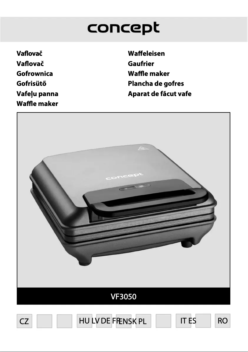 Imagen de la primera página del manual del dispositivo VF3050