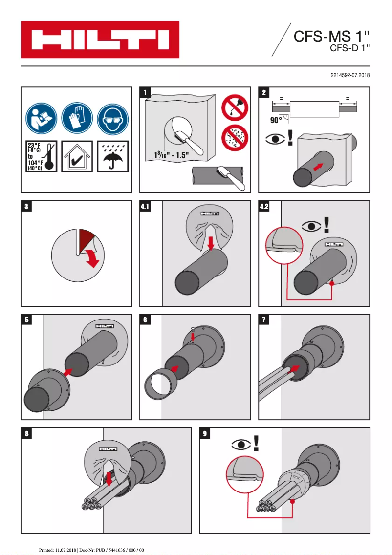 Page n°1 - Manuel utilisateur Hilti CFS-MS