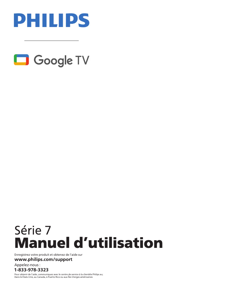 Page 1 of the manual User Manual Philips 65PUL7552