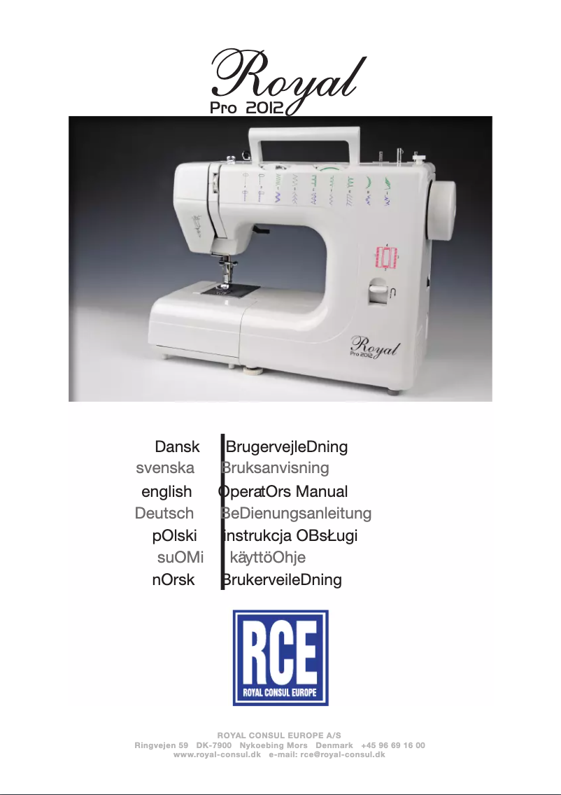 Page 1 de la notice Manuel utilisateur RCE Royal Pro 2012