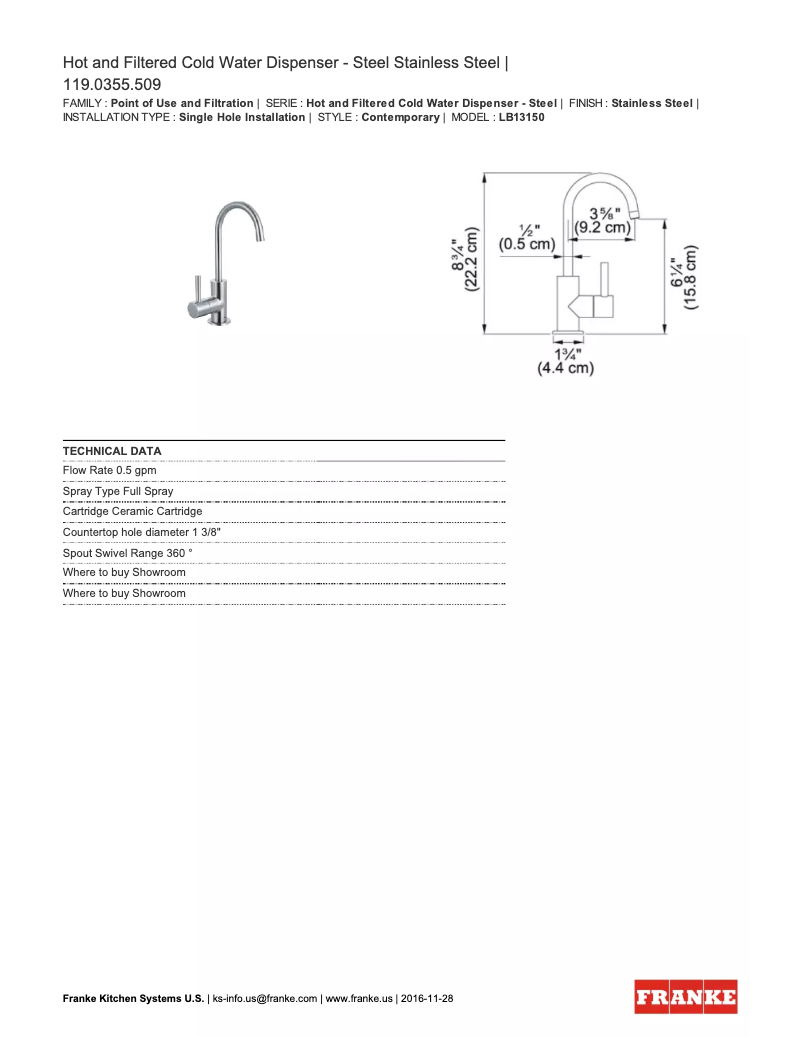 Imagen de la primera página del manual del dispositivo LB13150