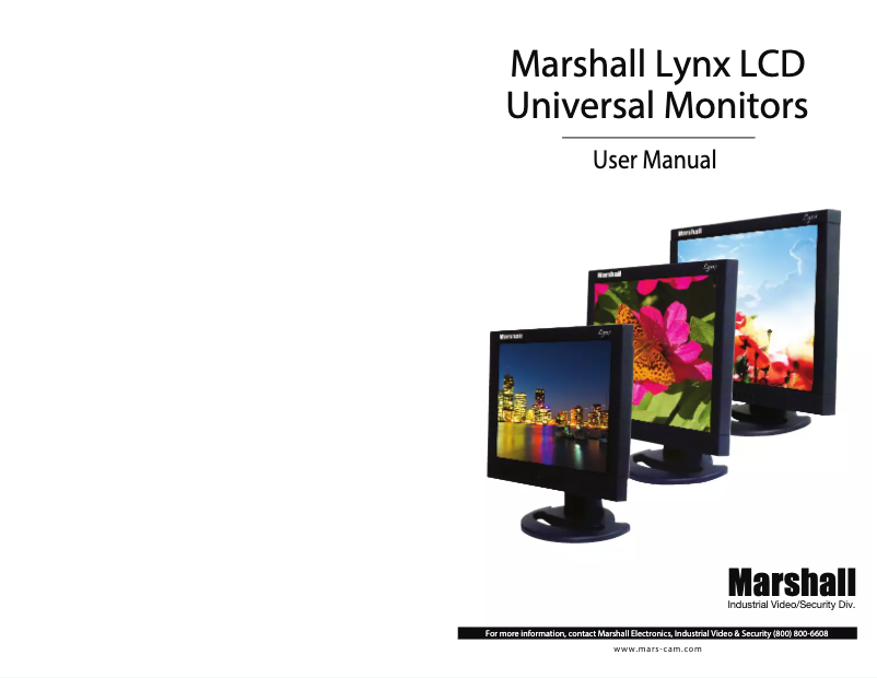 Page n°1 - Manuel utilisateur Marshall Lynx M-LYNX-17SDI
