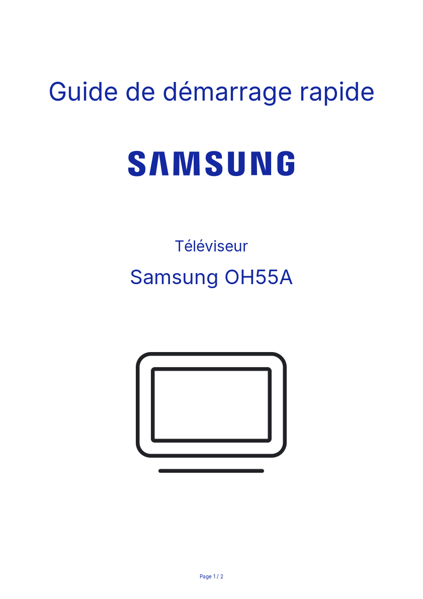 Image de la première page du manuel de l'appareil OH55A