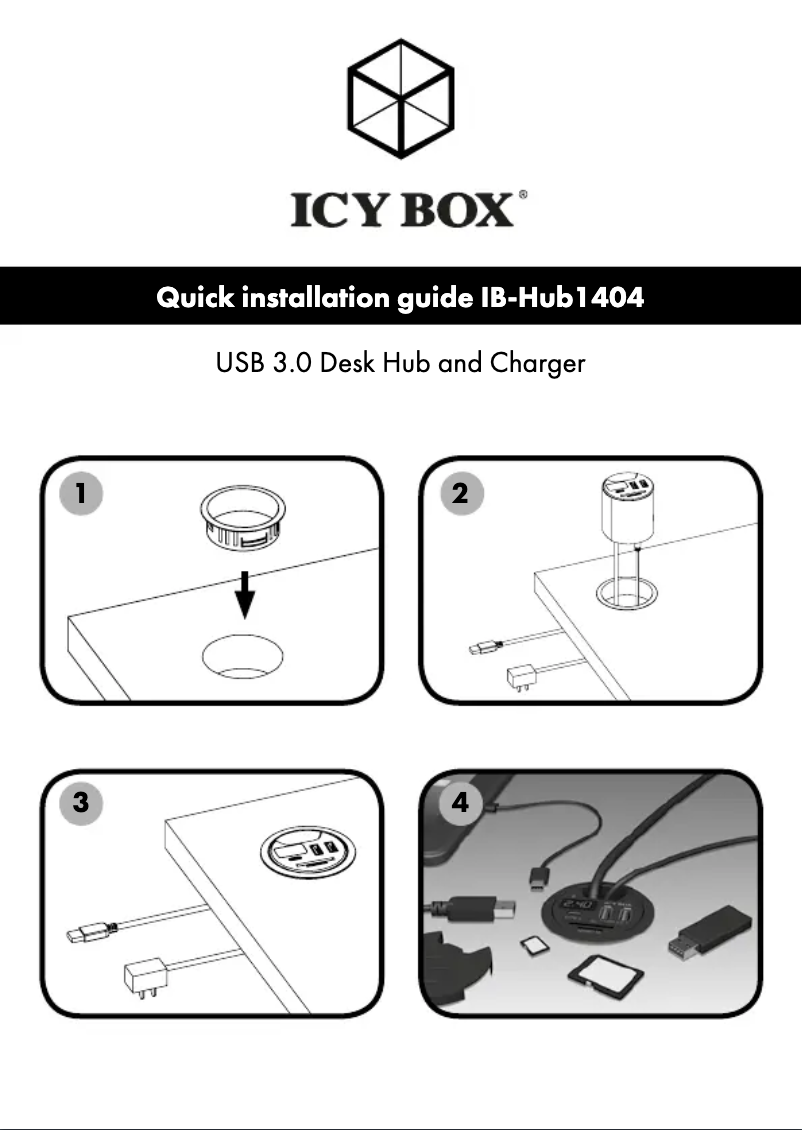 Image de la première page du manuel de l'appareil IB-HUB1404