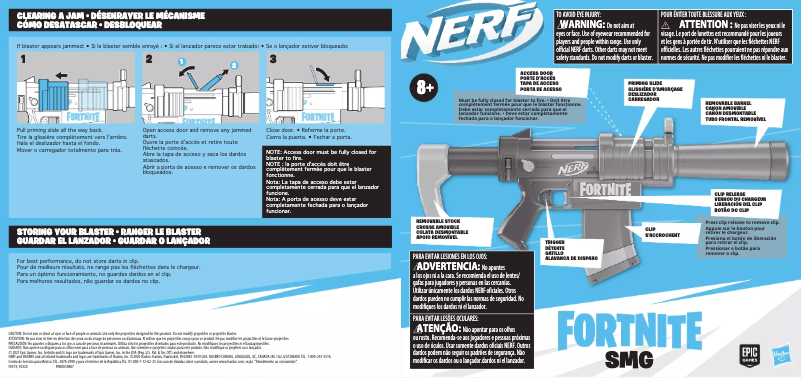 Page n°1 - Manuel utilisateur Nerf Fortnite SMG