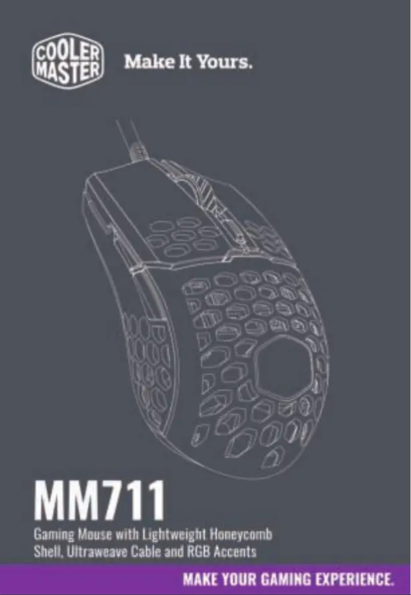 Page 1 de la notice Manuel utilisateur Cooler Master MM711