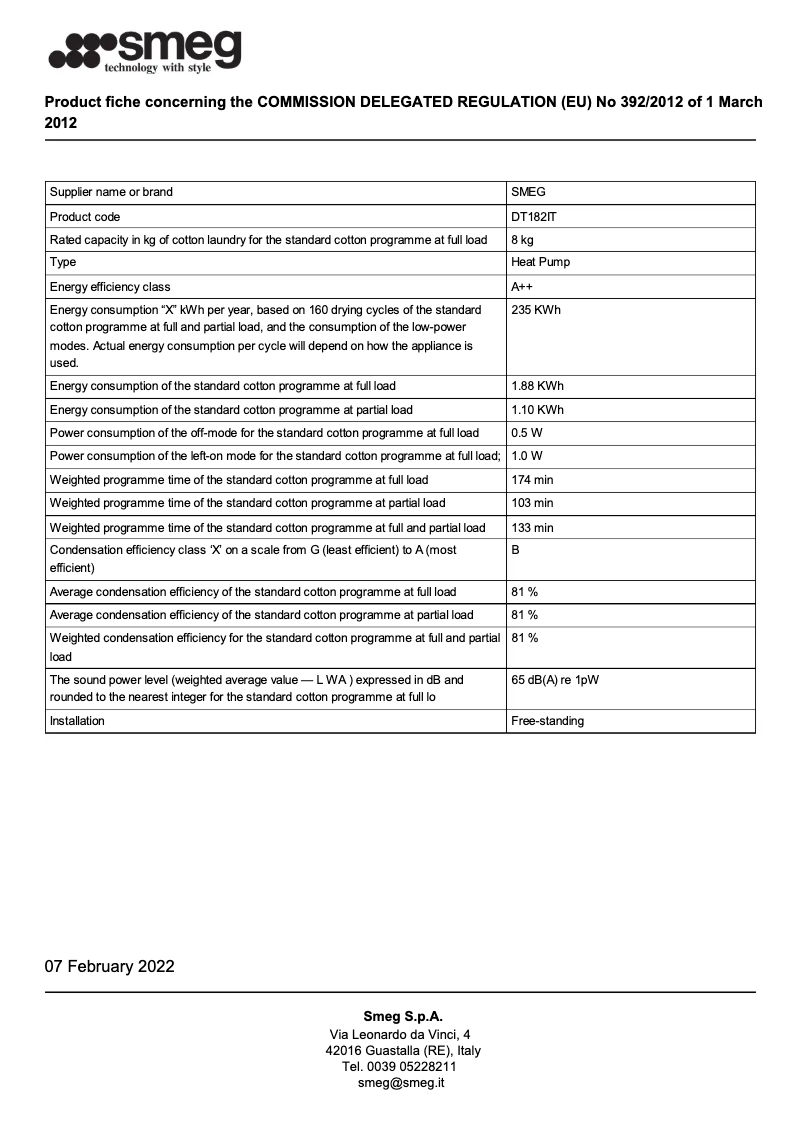 Image de la première page du manuel de l'appareil DT182IT