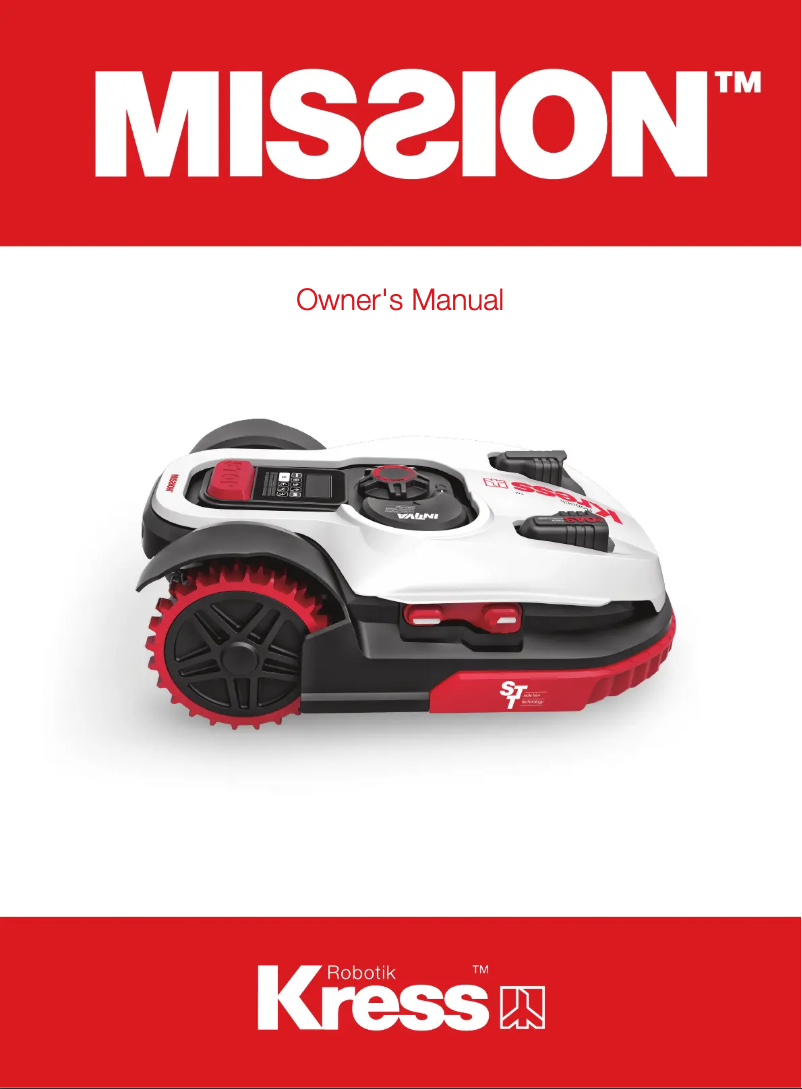 Page n°1 - Manuel utilisateur Kress Mission 2000 KR123E