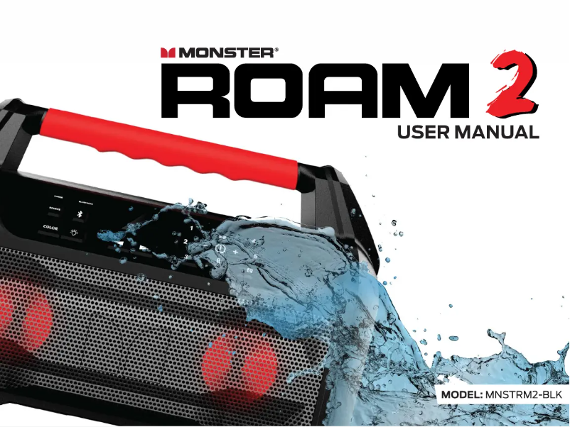 Page 1 de la notice Manuel utilisateur Monster Roam 2
