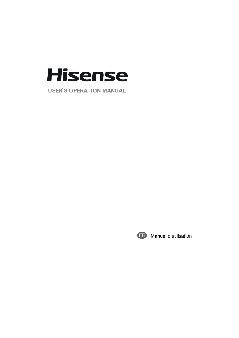 Page 1 de la notice Manuel utilisateur Hisense FC125D4AW1