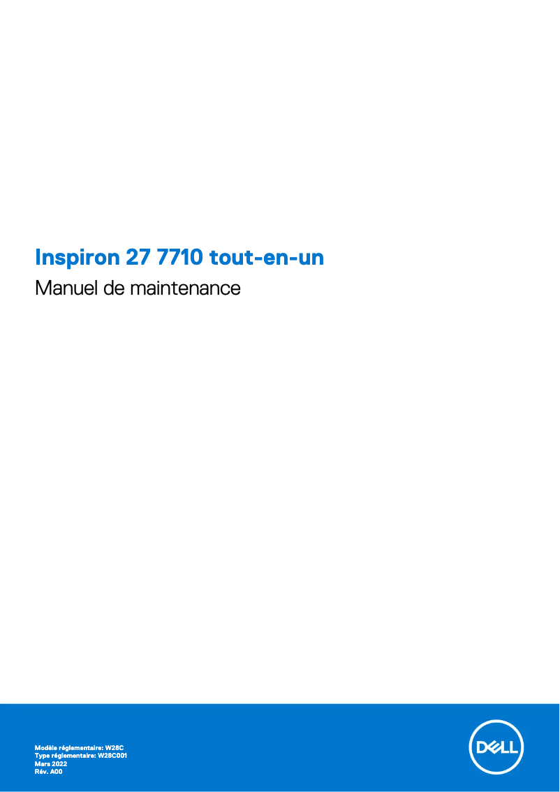 Page n°1 - Manuel utilisateur Dell Inspiron 27 7710 All-in-One