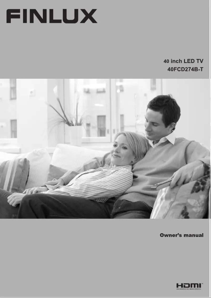Page n°1 - Manuel utilisateur Finlux 40FCD274B-T