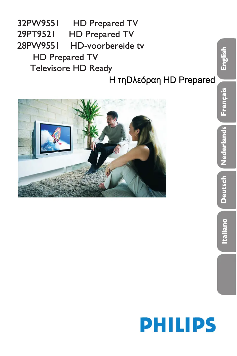 Page 1 de la notice Manuel utilisateur Philips 32PW9551