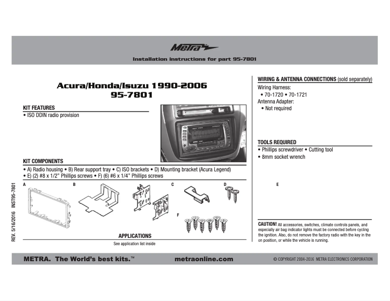 Image de la première page du manuel de l'appareil 95-7801