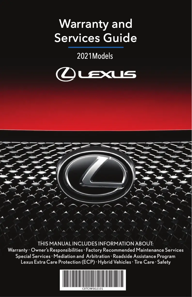 Image de la première page du manuel de l'appareil LC 500 Convertible (2021)