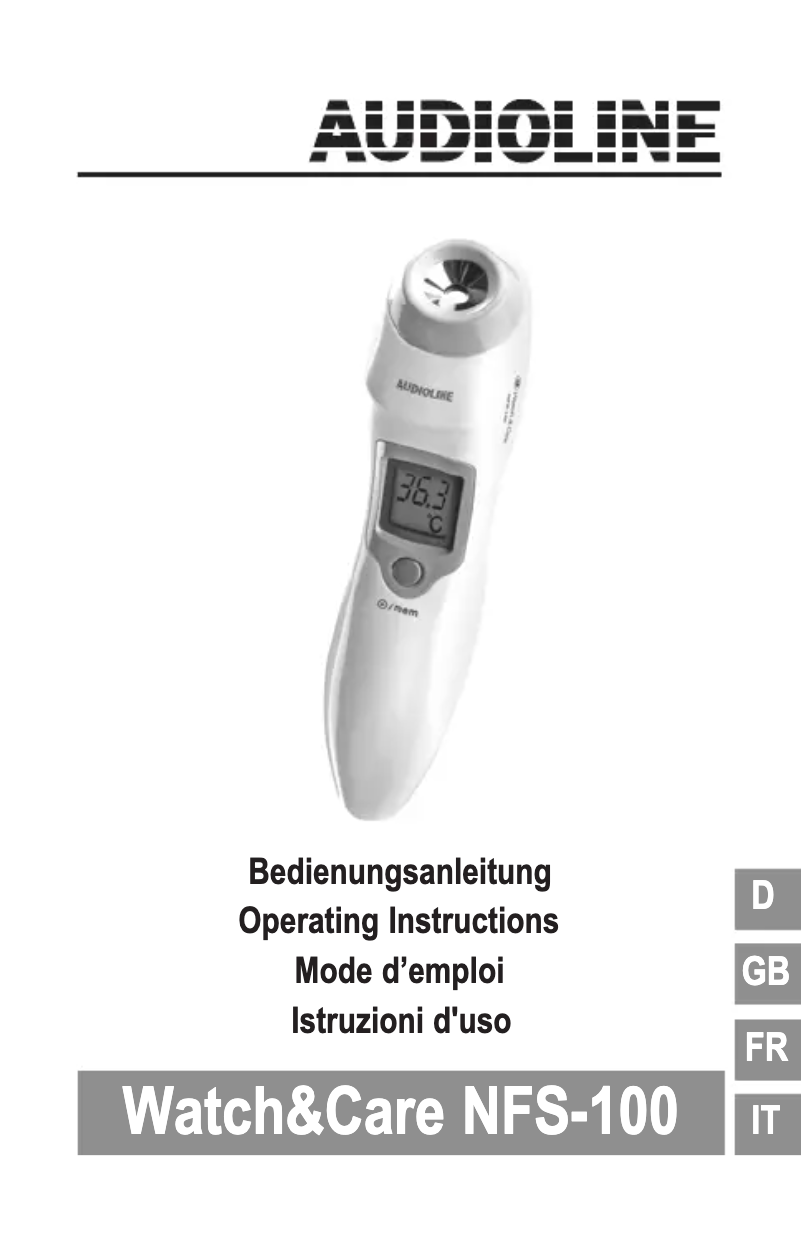 Page n°1 - Manuel utilisateur Audioline Watch & Care NFS-100