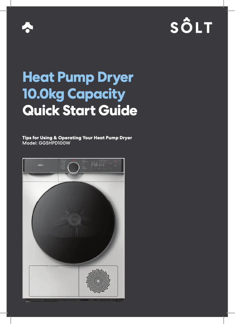 Página 1 del manual Guía de inicio rápido Sôlt GGSHPD100W