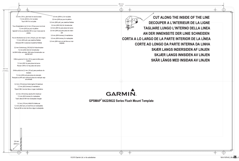 Page 1 de la notice Instructions / montage Garmin GPSMAP 8422 MFD