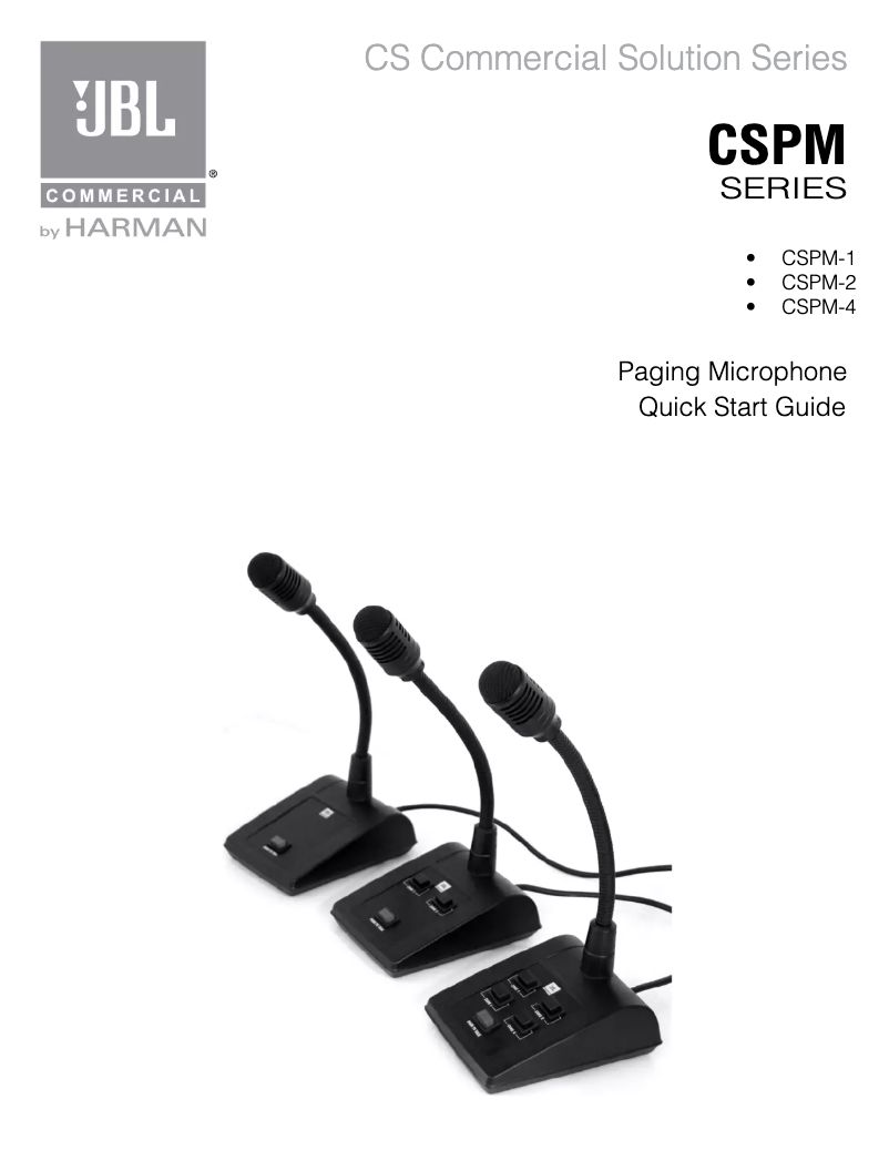 Image de la première page du manuel de l'appareil CSPM-4