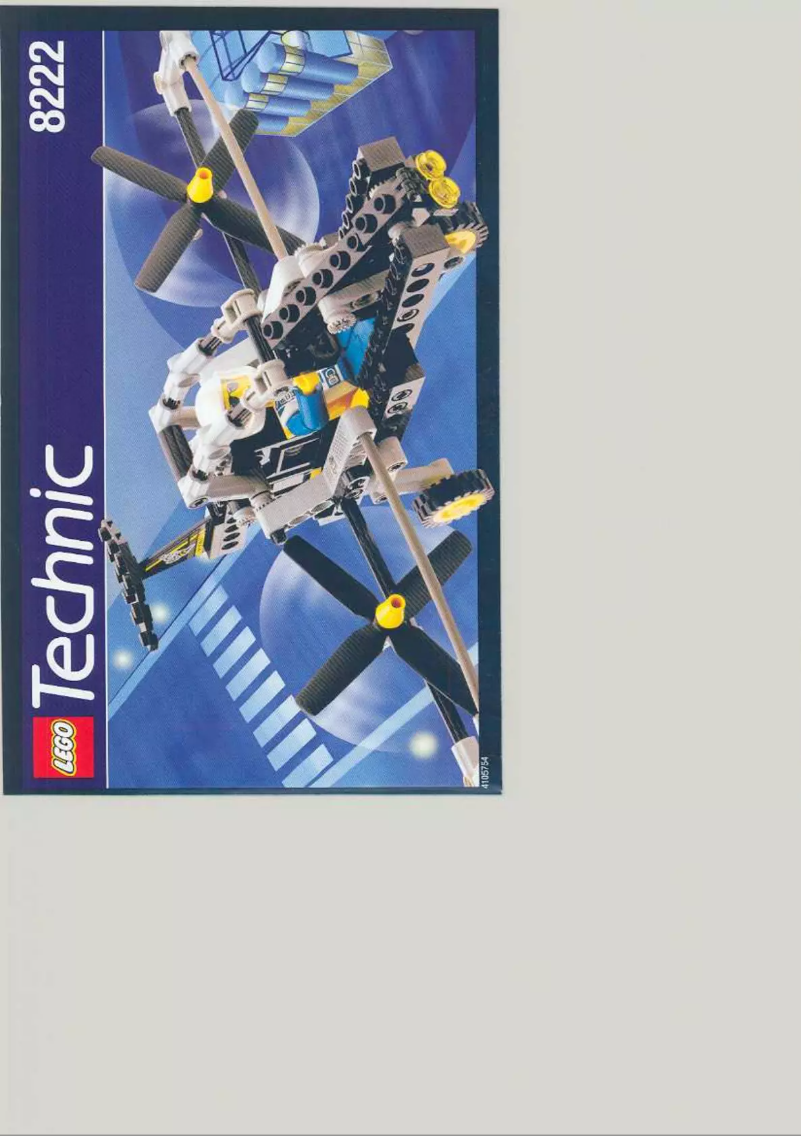 Page 1 de la notice Manuel utilisateur Lego Technic 8222