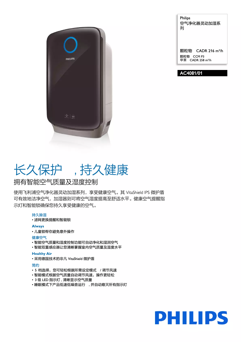 First page image of the manual for AC4081