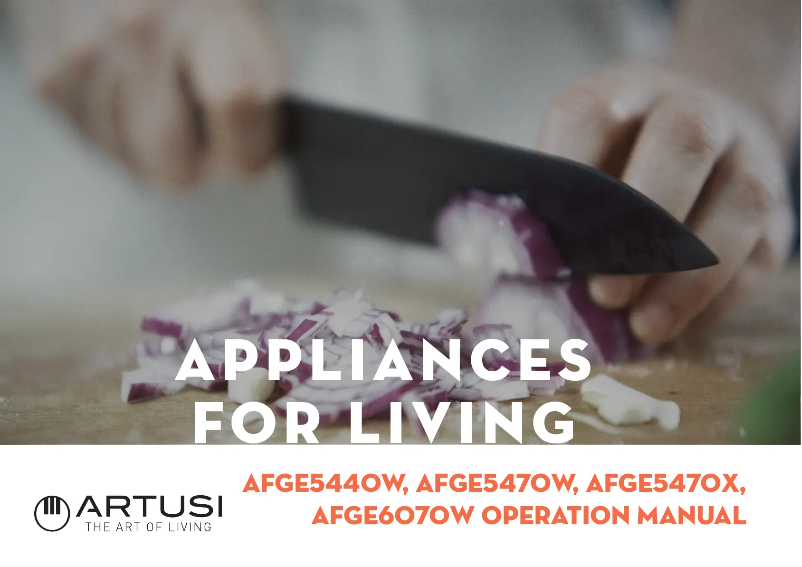 Image de la première page du manuel de l'appareil AFGE5470X