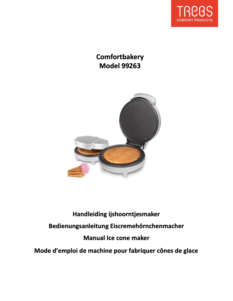 Image de la première page du manuel de l'appareil Comfortbakery 99263