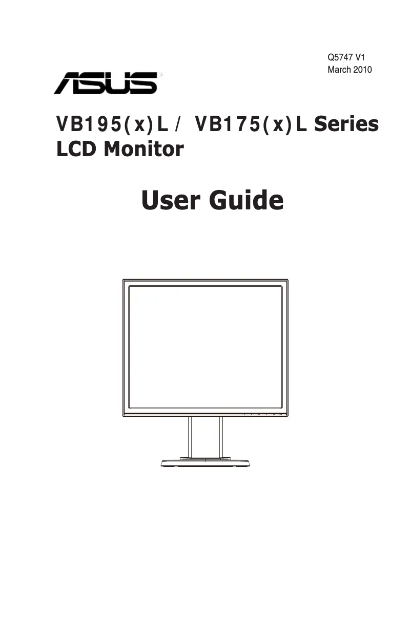Image de la première page du manuel de l'appareil VB195TL