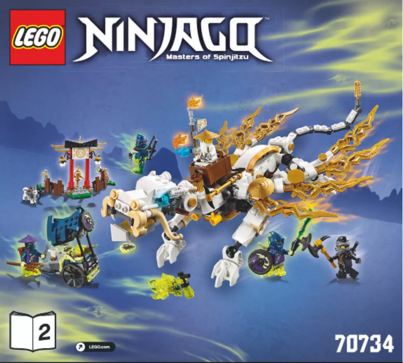 Imagen de la primera página del manual del dispositivo Ninjago 70734